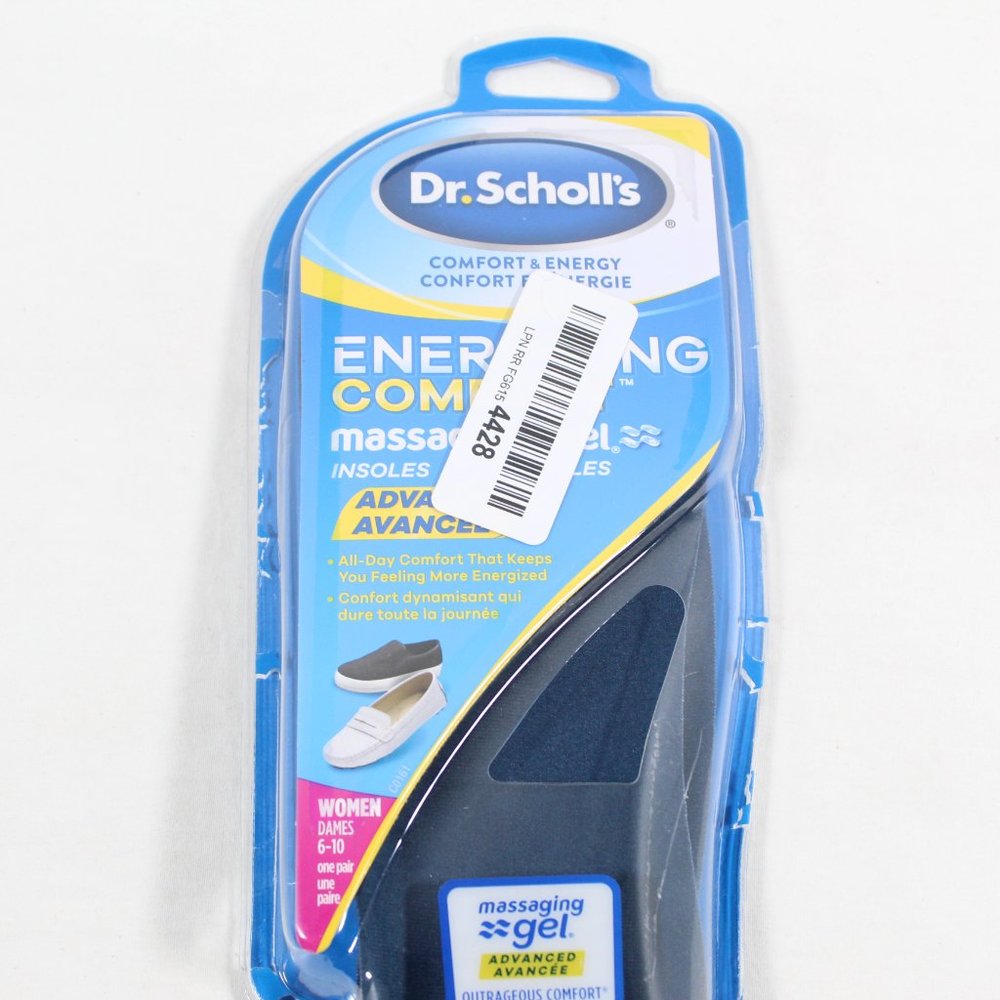 Dr. Scholl’s Women's Comfort and Energy Massaging Gel Insoles 1 Pair Size 6-10 - Picture 2 of 3